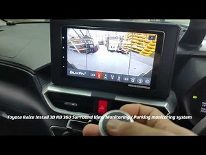 3D High Resolution 360 Surround View Monitoring System On Toyota Raize