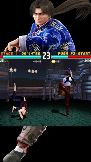 Lei wulong vs nina tekken 3 #tekken3 #shorts #trending #viralgameplay