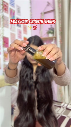 Day-1 | 7 Day hair growth series 🫶🏻💕 #naturalbeautywithriya