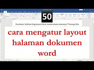 cara mengatur layout halaman dokumen word