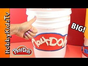 Giant Play-Doh SURPRISE Buckets filled with Toys