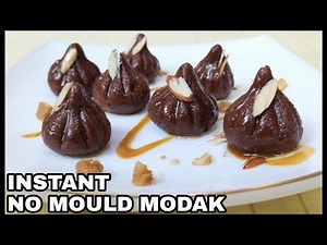 Instant Modak Recipe WITHOUT MOULD | Cocoa Modak | Quick & Easy | 10 Minute Easy Recipe | Tastibitez