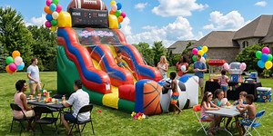 USA Sports Inflatable Slide Rentals | Sky High Party Rentals