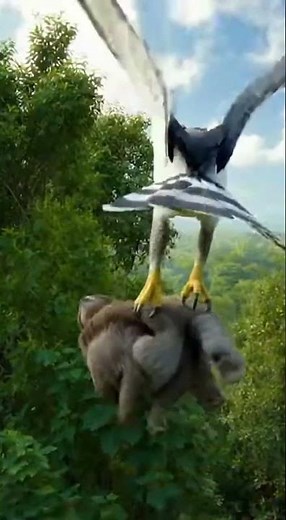 Harpy Eagle Snatches Sloth From Jungle Canopy 🦅🦥💥