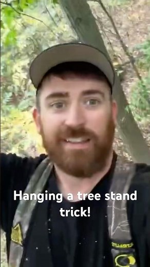Little safety tip for hanging a stand! #huntersafety #treestand #safetyfirst #MIhunting
