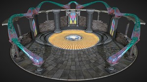 Fantasy fight arena - 3D model by Nicu_Tepes_Vulpe