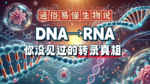 彻底解密DNA转录与mRNA剪接：动画揭秘生物学奥秘