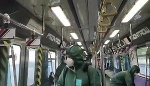 LOOK: This is how we keep our trains clean at LRT-2. We have intensified our sanitation and disinfection of train interior including handles, seats, and other commuter touch points as part of our safety protocols to protect both our passengers & personnel vs COVID-19. #SafeKayoD2 | Light Rail Transit Authority-LRT Line 2