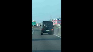 Luxury car's tyre explodes on road in Taiwan