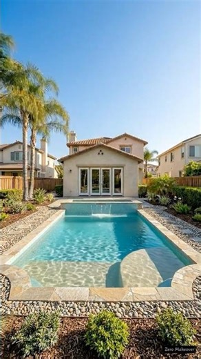 Beach Entry Pool Build That Looks Stunning #pool