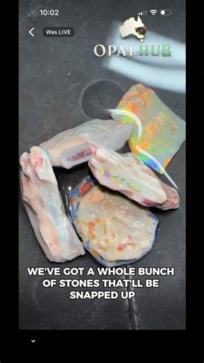Live Opal Auction Saturday 10AM | Lightning Ridge Rough | All Grades Available