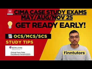 🚨 CIMA OCS / MCS / SCS Preparation Guide 2025: Don’t Wait to Start!