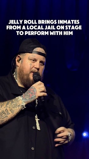 Fort Nash on Instagram: "What a special, beautiful moment ❤️ Jelly Roll was able to bring 4 inmates on stage at his show in Virginia thanks to the HARP Program (Helping Addicts Recover Progressively) - A peer to peer addiction recovery program run inside the Chesterfield County Jail.  : @jellyroll615"