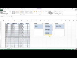Utiliser les Slicers / Segments sur Excel 2010 - 2013
