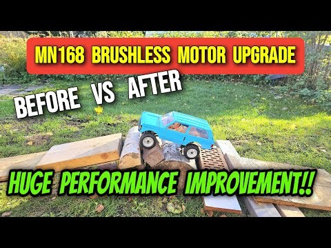 MN168 STOCK VS BRUSHLESS MOTOR Upgrade – The Difference Is HUGE!!