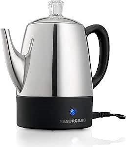 4 Cup Electric Coffee Percolator, Stainless Steel
