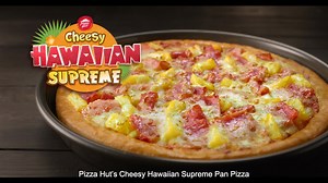 Enjoy your favorite Hawaiian Supreme with 50% more Cheese, 50% more ham and 50% more pineapple. Get the Cheesy Hawaiian Supreme for only P299! Availabe for Take out and Delivery. Order now at www.pizzahut.com.ph or call 911-1111. #PizzaHutPH ASC No: P019P102418P | Pizza Hut
