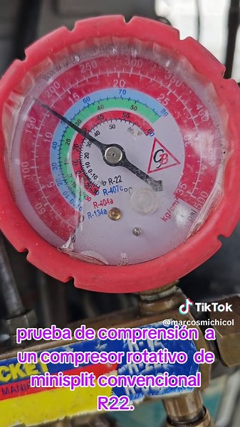 Prueba de Compresión de Compresor Rotativo R22