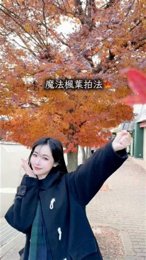 Magic Autumn Leaf Trick 🍁✨（Karuizawa Japan）