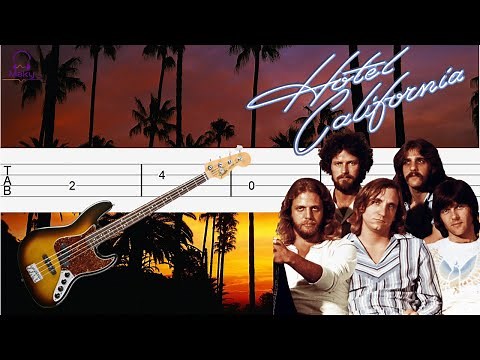 Eagles - Hotel California [Bass Tabs Tutorial]