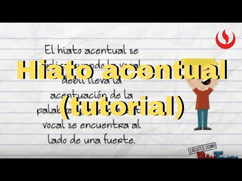 Hiato acentual (Tutorial)