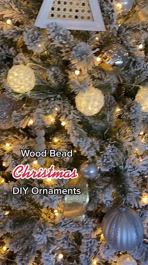 DIY Wood Bead Ornaments Tutorial