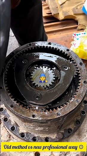 Excavator Final Drive Planetary Gear Assembly 😱 | Heavy Machinery Repair #Shorts