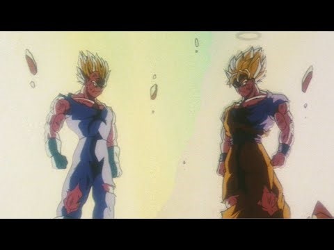 SSJ Goku vs SSJ Majin Vegeta 2nd Round (Japanese)