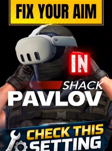 This one aim setting fixes a LOT of missed shots in Pavlov Shack. If your aim feels inconsistent, save this. Full guide pinned on my profile. #PavlovShack #howtoaiminpavlovshack #VRGaming #MetaQuest #GamingTips
