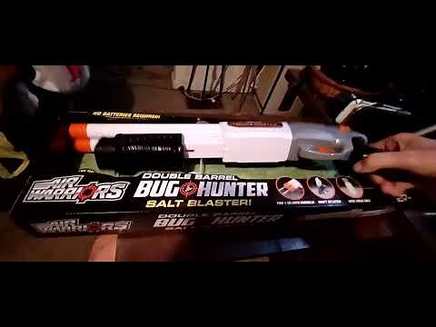 review Air Warriors double-barrel Bug Hunter salt blaster Walmart