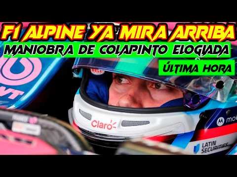 ALPINE F1 MIRA HACIA ARRIBA SIN MIEDO, PIEZAS DE JAPÓN PASO ADELANTE, MANIOBRA DE FRANCO ENCANDILA