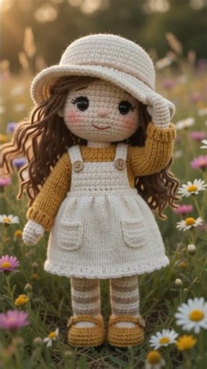 Free Crochet Doll Pattern 🌸 Sweet Spring Amigurumi Doll Tutorial.