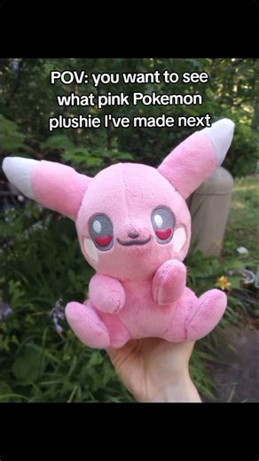 A bunch of kawaii handmade pink Pokemon plushies!