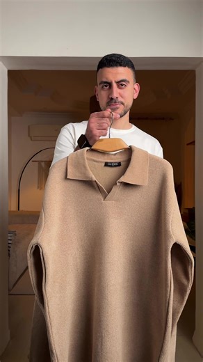 ‏Knitted polo .. in casual style all items by @keswa wear