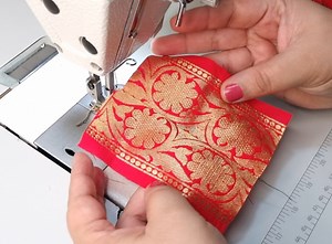 1.3M views · 4.3K reactions | In this video, I am making beautiful frilled latkan using leftover brocade fabric/ learn more such amazing sewing tricks and hacks with Knotty Stitches #sewing #gown #kurti #style #fashion #stitching #sewinghacks #sewingtricks #dressmaking | Knotty Stitches | Facebook