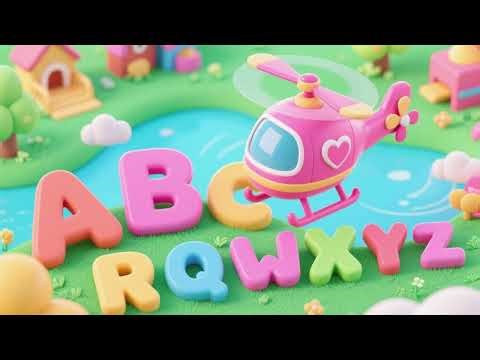 Pink Helicopter ABCs 🚁💗 | Learn Alphabet Letters | Kids Songs