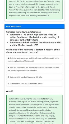 Regulating Act of 1773 and Pitt's India Act of 1784