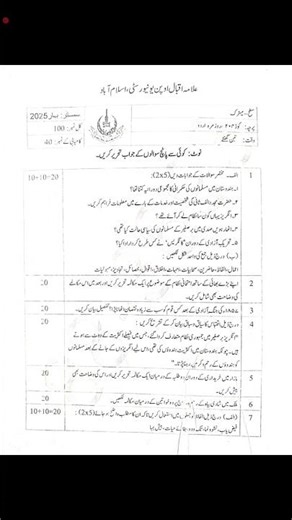 AIOU Code 204 Past Paper Spring 2025 | 03468885319