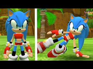 Female Sonic in Sonic World DX