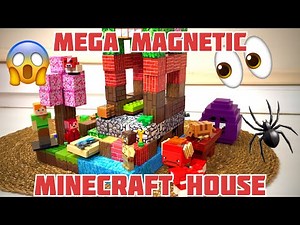 Building a HUGE Magnetic Minecraft House! 🧲🏠✨
