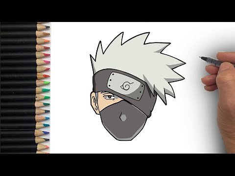 KAKASHI Zeichnen Einfach Schritt für Schritt ZEICHNEN Lernen für Anfänger Naruto Charaktere
