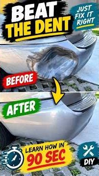 Fix a dented bumper