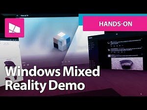 Demo av Windows Mixed Reality. 20 minuter inne i den mixade verkligheten.