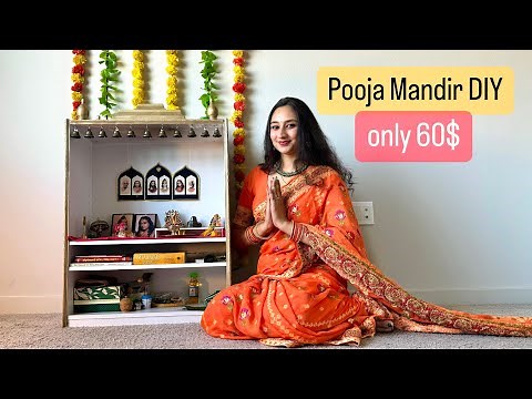 Beautiful DIY Pooja Mandir in USA under 60$ | Budget Friendly | Easy Step-by-Step Guide