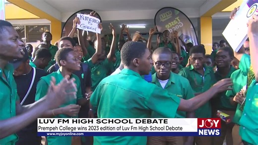 Luv FM High School Debate: Prempeh College wins 2023 edition of Luv Fm High School debate. Watch more of our intriguing content and shows here: https://www.youtube.com/c/myjoyonline | JoyNews