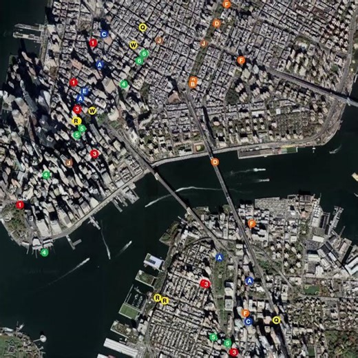 Animation Showing Peak-Hour New York City MTA Subway Services