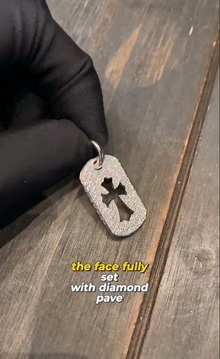 Chrome Hearts Pendant with Diamond Pave #chromehearts #losangeles