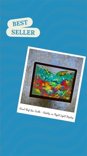 New addition: Coral Reef Sea Turtle - Desktop or Night Light Display