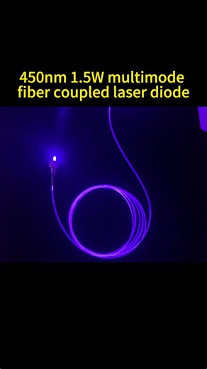 450nm 1.5W multimode fiber coupled laser diode, used for laser processing, laser display systems