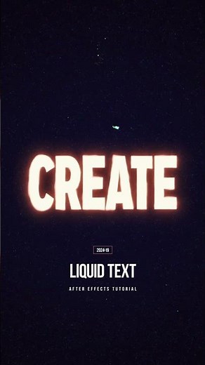 Creating Liquid Text Animation | After Effects Tutorial